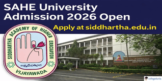 SAHE University Begins Admission For Session 2026; Apply Now @siddhartha.edu.in